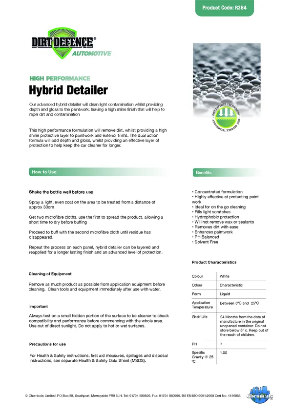 Hybrid Detailer Datasheet PDF 